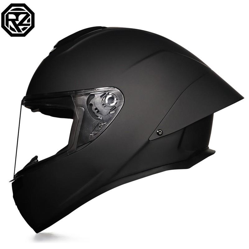 Full Face Motorcycle Helmet With Single Visor Large Rear Wing Bluetooth Slot All Season Use Men Women
