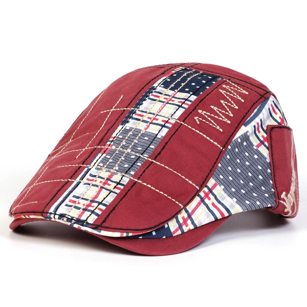 Newsboy Brand Latest Fresh Splicing Fabric Vibrant Color Multi Neutral Gender Women Men For Caps British Painters Hats Spring Autumn Octagonal Cap