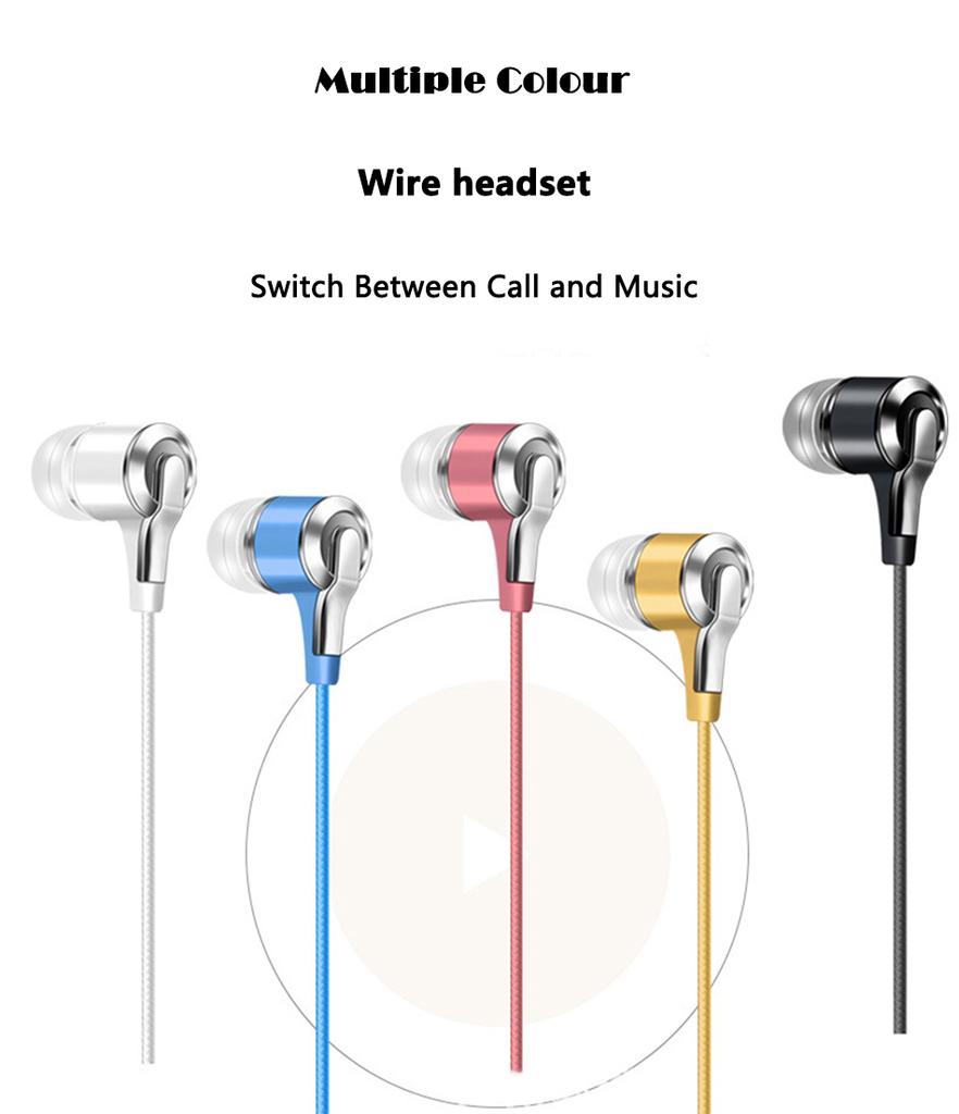 Наушники-вкладыши 3,5 мм, 1,2 м, проводное управление, спортивная гарнитура, проводные наушники для смартфона Huawei Honor с микрофоном