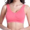 Women's Seamless Push Up Sports Bra, Wire Free, Solid Pattern