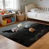 Floor Mat Soft Flannel Rug Non Slip Absorbent Mat for Bathroom Bedroom Home Decor Kawaii O Opanchu Usagi