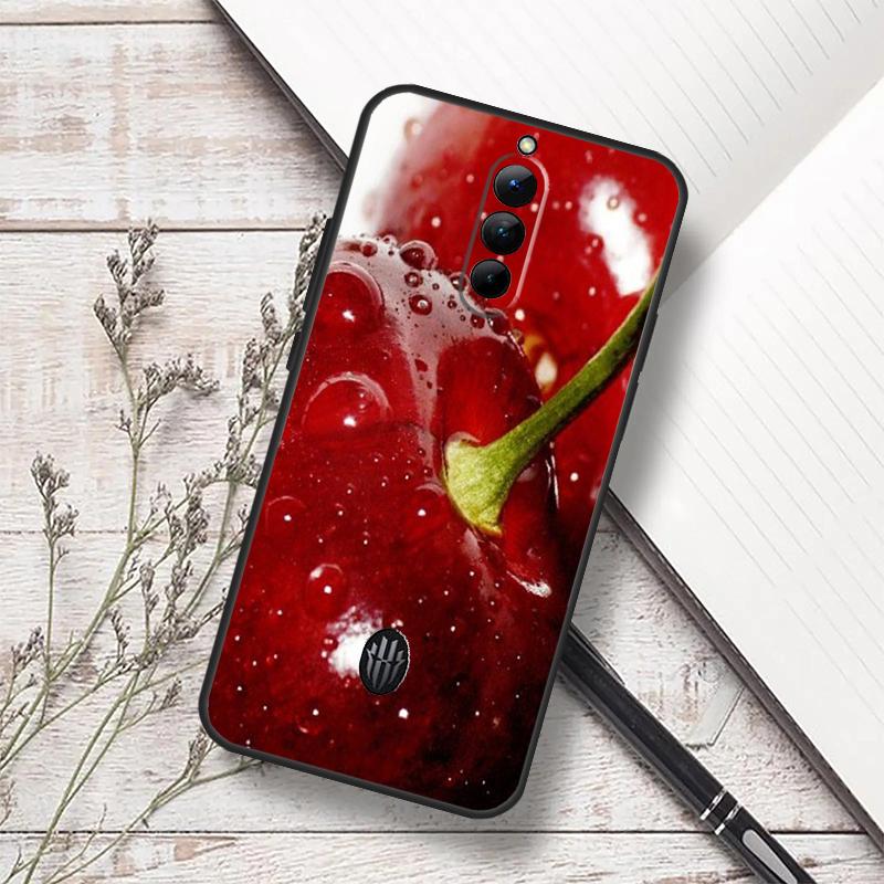 Летний чехол с красной вишней для ZTE Nubia Red Magic 11 10 9 8 8S 9S 10S Pro Plus 6 7 6S 7S Pro 5G 6R 10 Air Funda