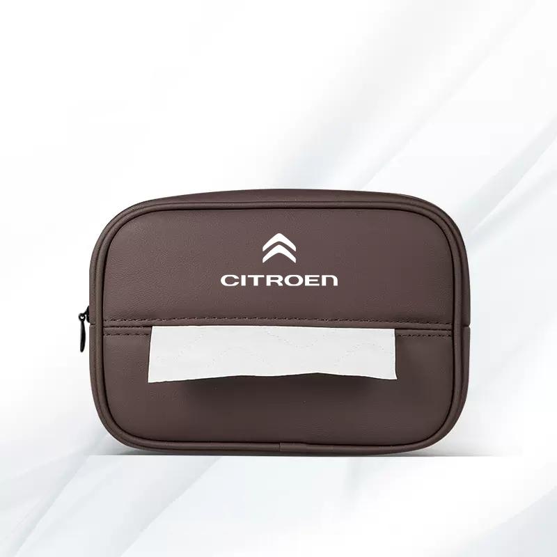 ASY1 Car Interior Tissue Storage Box Auto Armrests Sunshades Seat Accessories For Citroen C1 DS3 C2 C3 Vts C4 Saxo C4L C5 C6 C8 Xsara