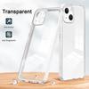 KEYSION Противоударный прозрачный чехол для iPhone 15 Pro Max 14 Plus, прозрачный силиконовый чехол из ТПУ + чехол для телефона из поликарбоната для iPhone 13 12 11 Pro Max