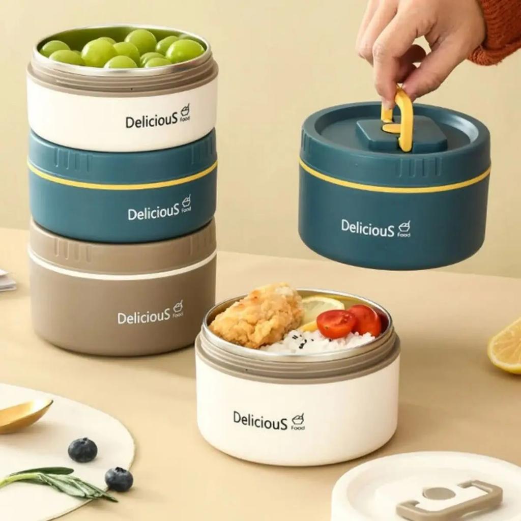 Долговечный изолированный ланч-бокс можно носить с собой офисным работникам, а студенческий ланч-бокс можно разогревать в микроволновке.