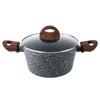 Grande Casserole 6,1 L, Induction, 28cm, Anti-Adhésif Sans PFOA, Aluminium Florina Granite Gris 77932