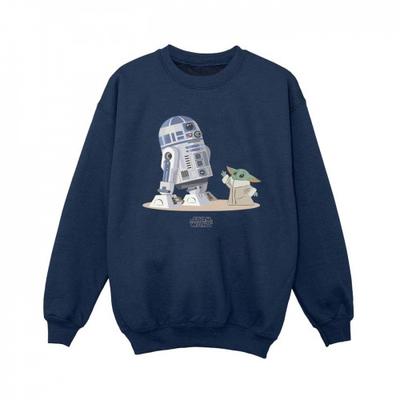 Мальчики Мандалорец R2D2 и Грогу Толстовка