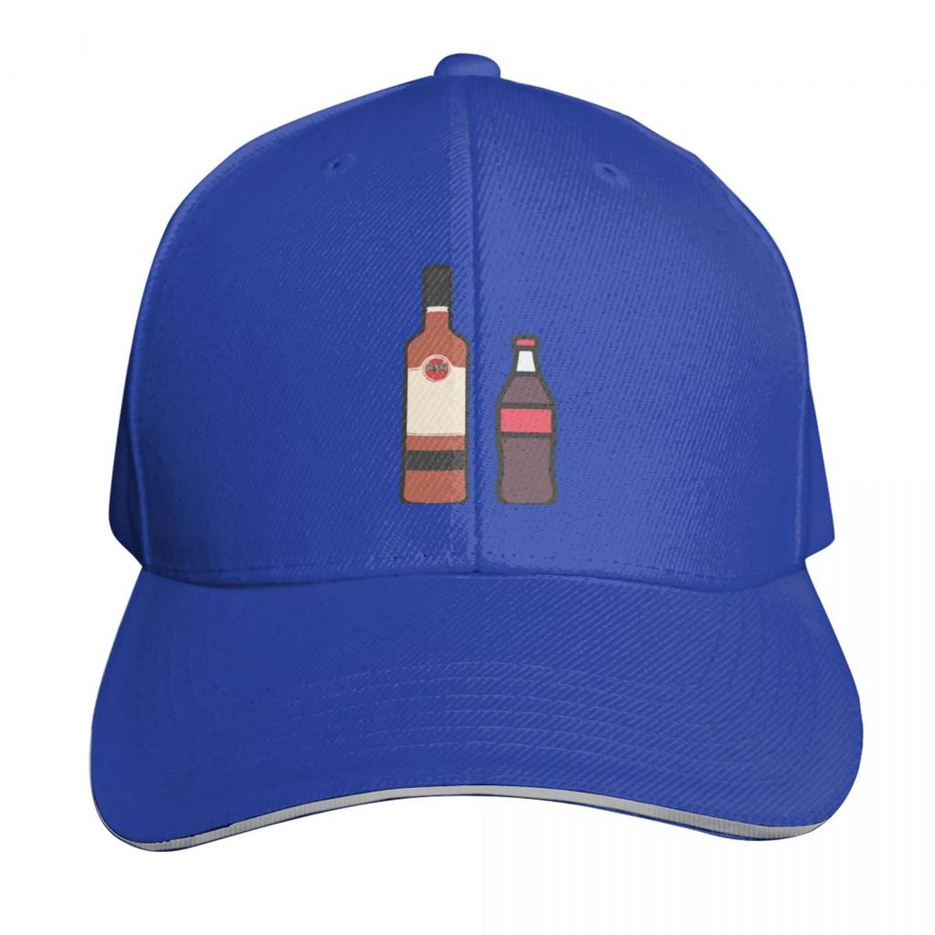 rum and coke Baseball Cap Bobble Hat Golf Hat Snap Back Hat Christmas Womens Hats Unisexs