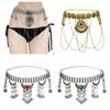 Coins Bead Women Waist Chain Tassel Dai Style Belts Ethnic Style Metal Belt  Costumes Accessories