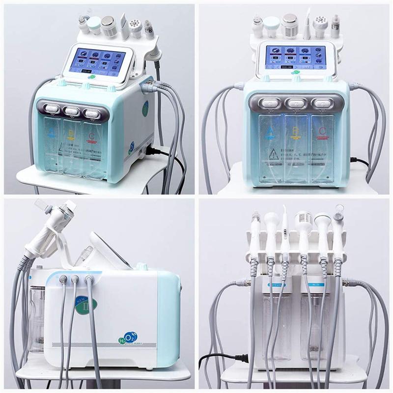 6 в 1 Bubble Oxygen HydraFacial Machine Hydra Facial Machine Пузырьковая машина для лица Водородная микродермабразия Салон