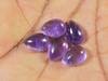 11 Карат. Натуральный аметист грушевидный кристалл кабошон драгоценный камень 05 шт. лот 07X10 мм RQ-1796