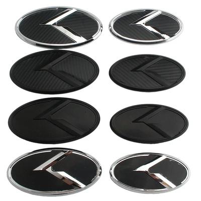 2ocs/set Car Styling Front Emblem Rear Trunk Badge Sticker Decoration for K2 K3 K5 Ceed Rio 3 4 Sportage Cerato Sedona Forte Hrkqj80