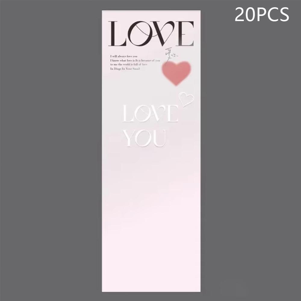 LOVE Rose Packaging Bags Transparent Flower Wrapping Paper Gifts Bouquet Plastic Bag