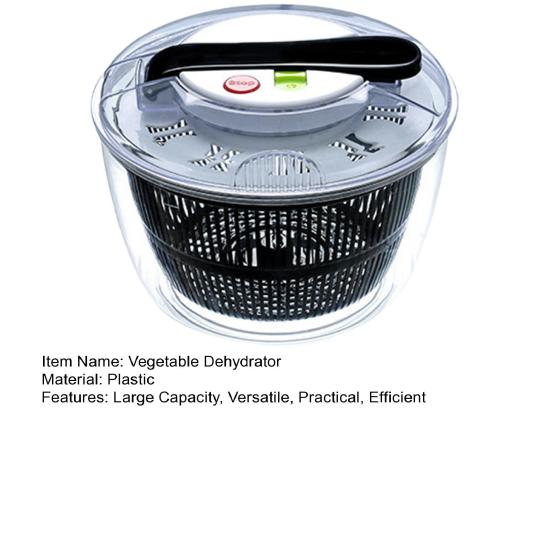 5L Large Capacity Vegetable Dehydrator Convenient Salad Spinner Drain Basket Fruit Washer for Home Kitchen