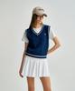 Sergio Tacchini W Вязаный жилет с косами (военно-морской флот)