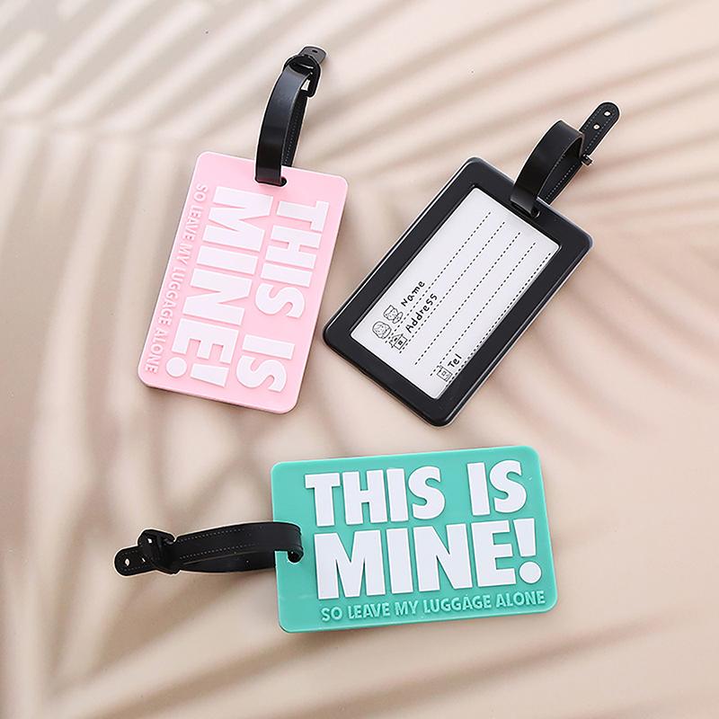 Креативная силиконовая бирка для багажа с буквами, портативная дорожная бирка для чемодана, бирка для багажа
