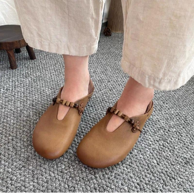 Flat Shoes for Women Retro Sports Sneakers Casual Summer and Autumn Low-heeled Shoes Barefoot Comfortable Loafers Women