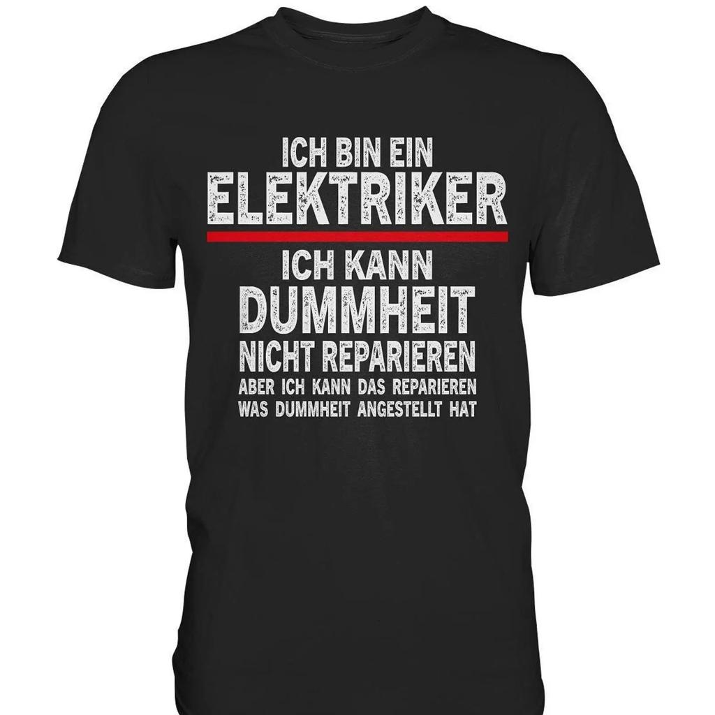 Unisex Amp 39 S Electrician Fun T Shirt Funny Saying Humor Idea Premium Vintage Casual Unisex Stretched Homme Versatile