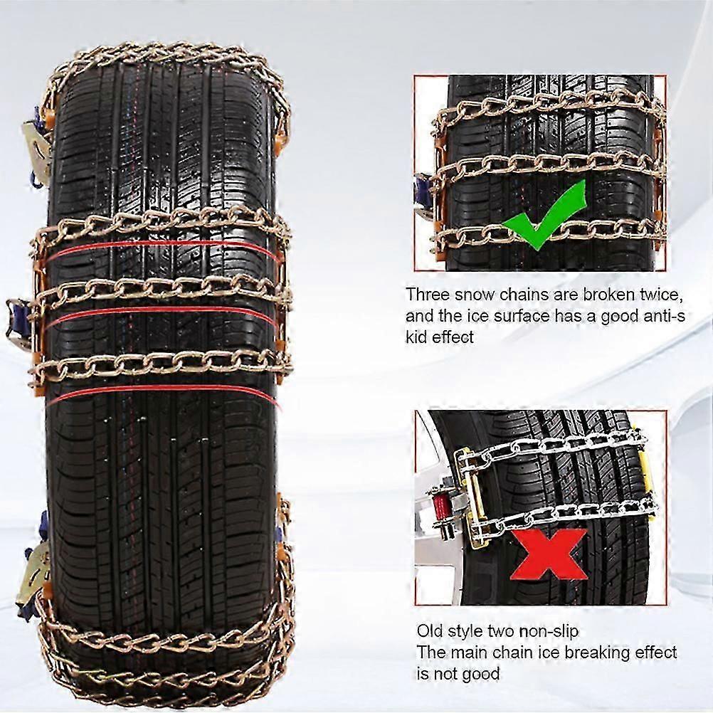 Snow Chains Car Anti Slip Tire Chains Anti Skid Tire Snow Chains For Car Suv Trucks