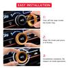 for Honda Passport 2026 Accessories - 3-Pieces Aluminum Alloy Air-Conditioning Knob Cover Trims (Orange) - DvlynAuroa