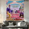 Custom Human Fall Flat Wall Hanging Printed Fabric Blanket Decorative Tapestries for Bedroom Living Room Home Decor