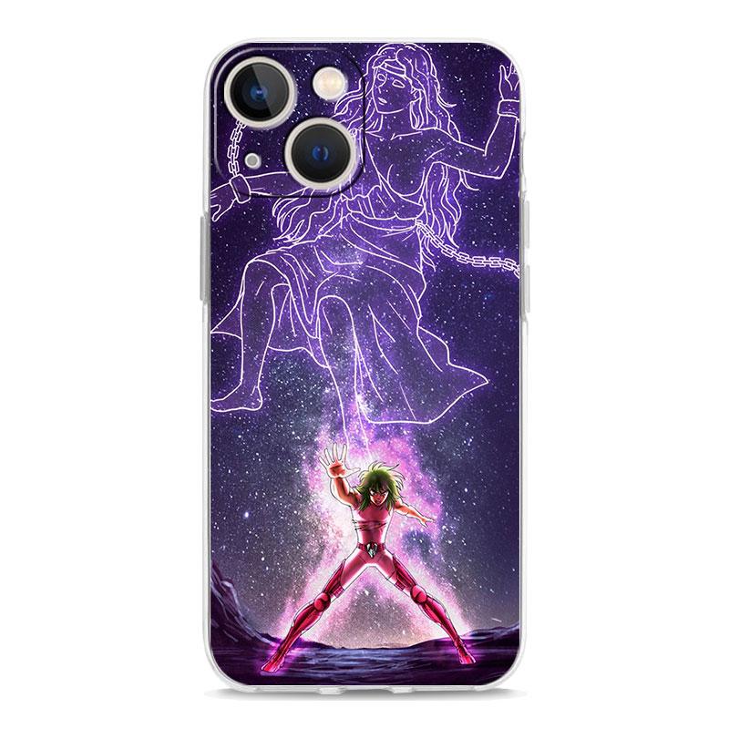 Прозрачный мягкий чехол Saint Seiya Knights of the Zodiac для iPhone 14 13 12 11 Pro Max XS X XR SE 7 8 Plus, прозрачный чехол из ТПУ