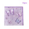 Pink Purple Butterfly Disposable Tableware Paper Plate Cup Napkin Banner Butterfly Birthday Party Decor Baby Shower Wedding Supp