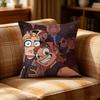 CCartoon MMetal Family Pillow Case Pattern Printed Pillowcase For Living Room Sofa Cushion Cover