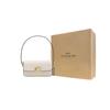 Coach Simple Solid Color Leather Shoulder Tote Bag Small Women bags Beige CAM18-B4HA