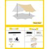Yuzhan Butterfly Hexagon Camping Sunshade Tarp