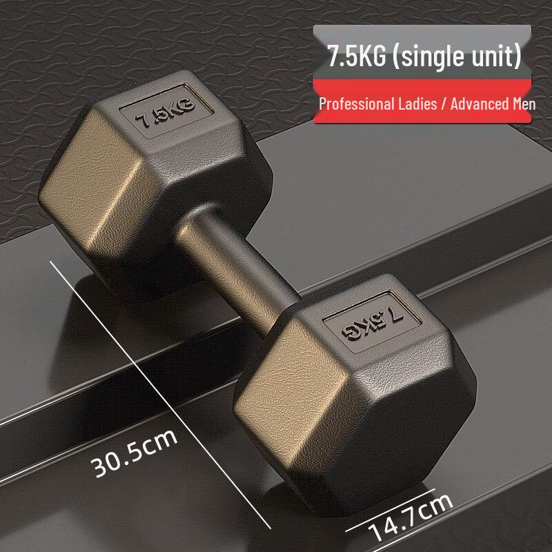 Hex Rubber Coated Dumbbell