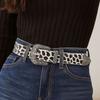 Leopard Print Waistband PU Leather Waist Belts Casual Waist Strap  Women