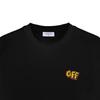 Off-White SS26 Винтажный Американский Мультяшный 3D Логотип Печать Дизайн Мода Легкая Роскошь Модный Универсальный Футболка с Коротким Рукавом OFFTEGLOG522Q
