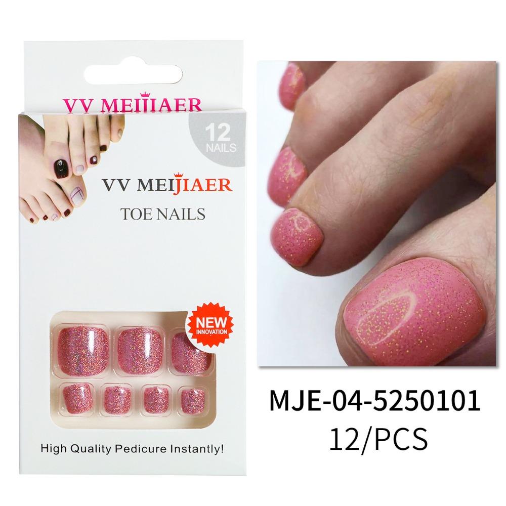 Накладные ногти, накладные ногти на ногах, носимые маникюрные прессы для ногтей, съемные кончики ногтей для девочек