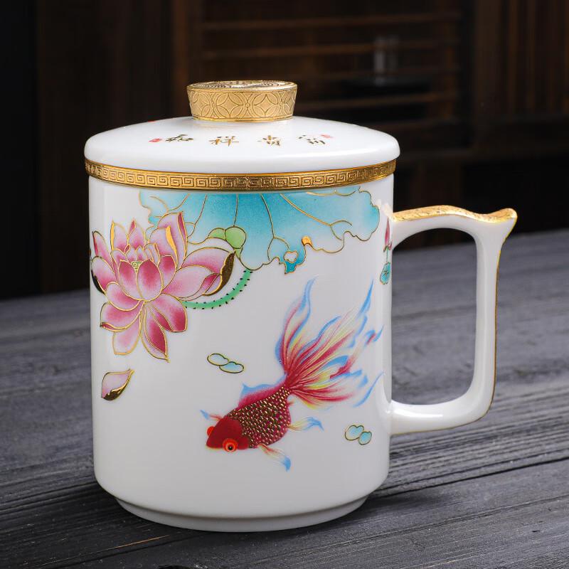 Chaxun Ceramic Business Tea Mug with Lid