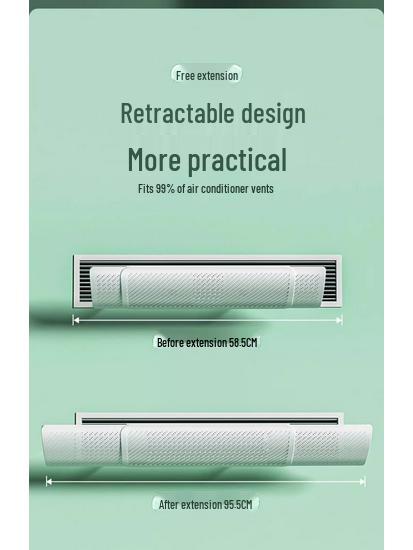 Universal Air Conditioner Deflector: Anti-Direct Blow Office Air Guide