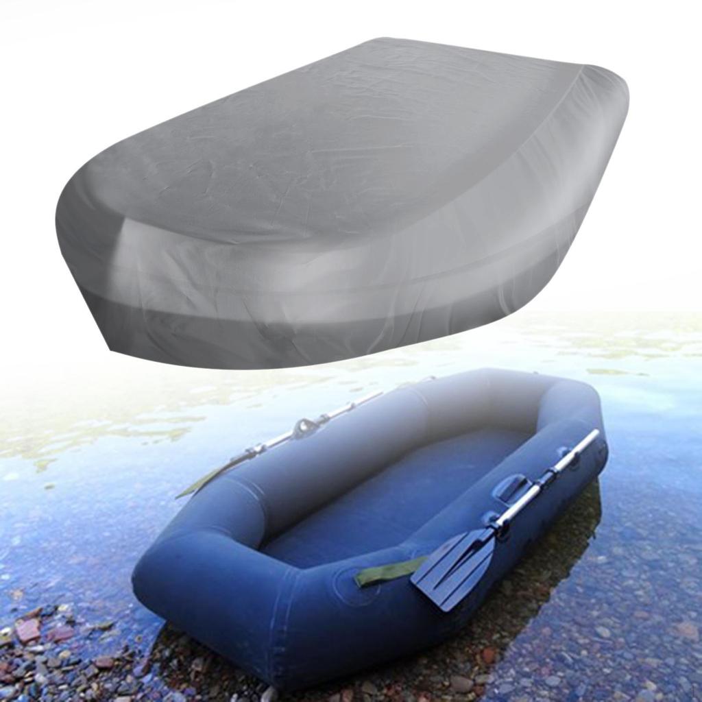 Boat Cover Heavy Duty Oxford Cloth Rain Resistant Sun Protection Grey Universal for Inflatable