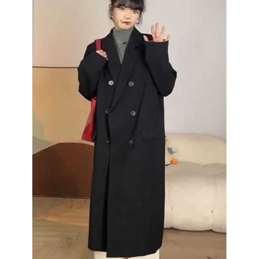 Early Autumn Long Grey Women's Trench Coat - Korean College Style