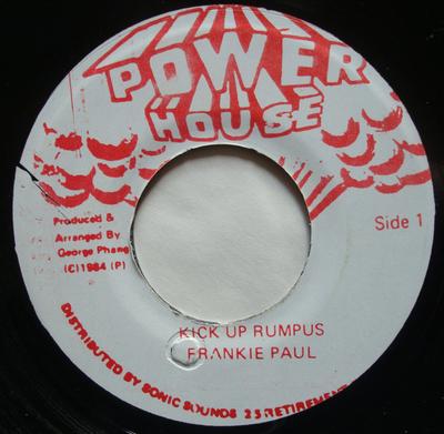 7-дюймовая пластинка ФРЭНКИ ПОЛ - Kick Up Rumpus НЕТ Power House Ямайка Регги, Ска и Даб Б/У