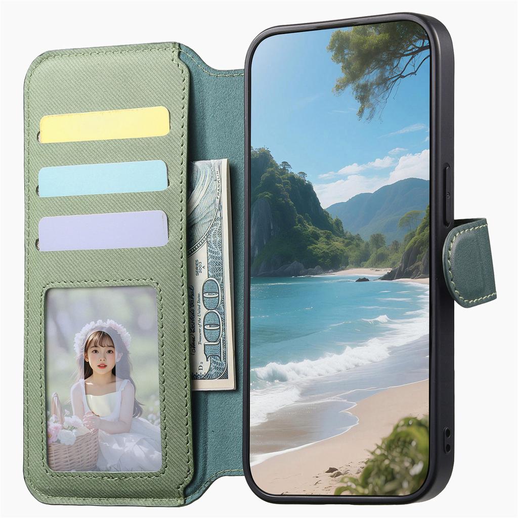 Кошелек-книжка из кожи с молнией, слотами для магнитных карт для Motorola G56 G15 G75 G85 G55 G35 Edge 60 Pro 50 Fusion, карманная крышка