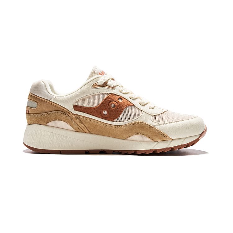 SAUCONY Shadow 6000 Унисекс Бежево-Коричневые Ретро Беговые Кроссовки S79033-6