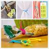 100PCS Silicone Reusable Cable Wire Organizer Winder Storage Holder Bag Ties Cord Bag Clip Food Saver Earphone Line Tidy Clips