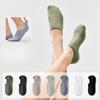 Мужские весенне-летние тонкие однотонные хлопковые дышащие антибактериальные дезодорирующие невидимые носки