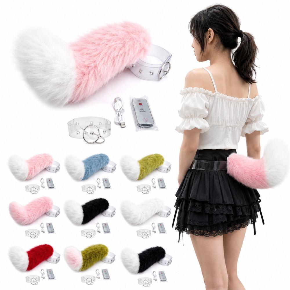 Voice Control Role-playing Belt Plush Electric Tail Halloween Cosplay Performances, Etc