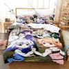 Is The Order A Rabbit Bedding Set Duvet Cover + 2 Pillowcases Cute Cafe Rabbit Girls Kawaii Slice of Life Anime Bedroom Decor