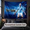 Custom Name Text Tapestry,Erling Haaland Decorative Wall Hanging, Background Tapestry For Home Bedroom