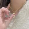 Zircon Gourd Pendant Necklace New Chinese Light Luxury Collarbone Chain High Sense Fashion Temperament Necklace Women