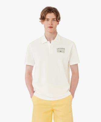 Мужская футболка-поло LACOSTE Roland Garros с принтом Ph0379-56G 70V