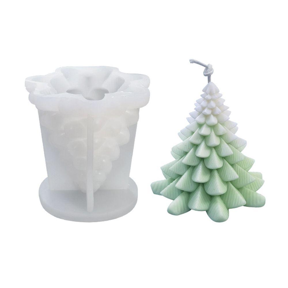 Домашний декор Гипсовая форма для изготовления свечей Силиконовая форма Форма для свечи «Рождественская елка» Формы для смолы Рождественское украшение