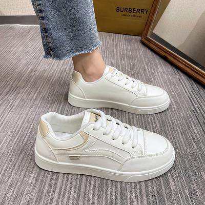 Весенние простые женские вулканизированные туфли Классические однотонные женские туфли с низким верхом Уличные универсальные дышащие повседневные туфли